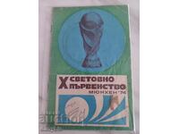 Program de fotbal - X Cupa Mondială Munchen 74