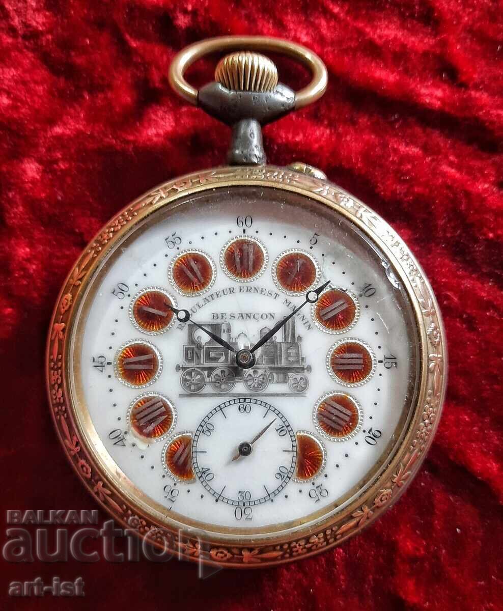 Vintage antique French pocket watch Regolateur