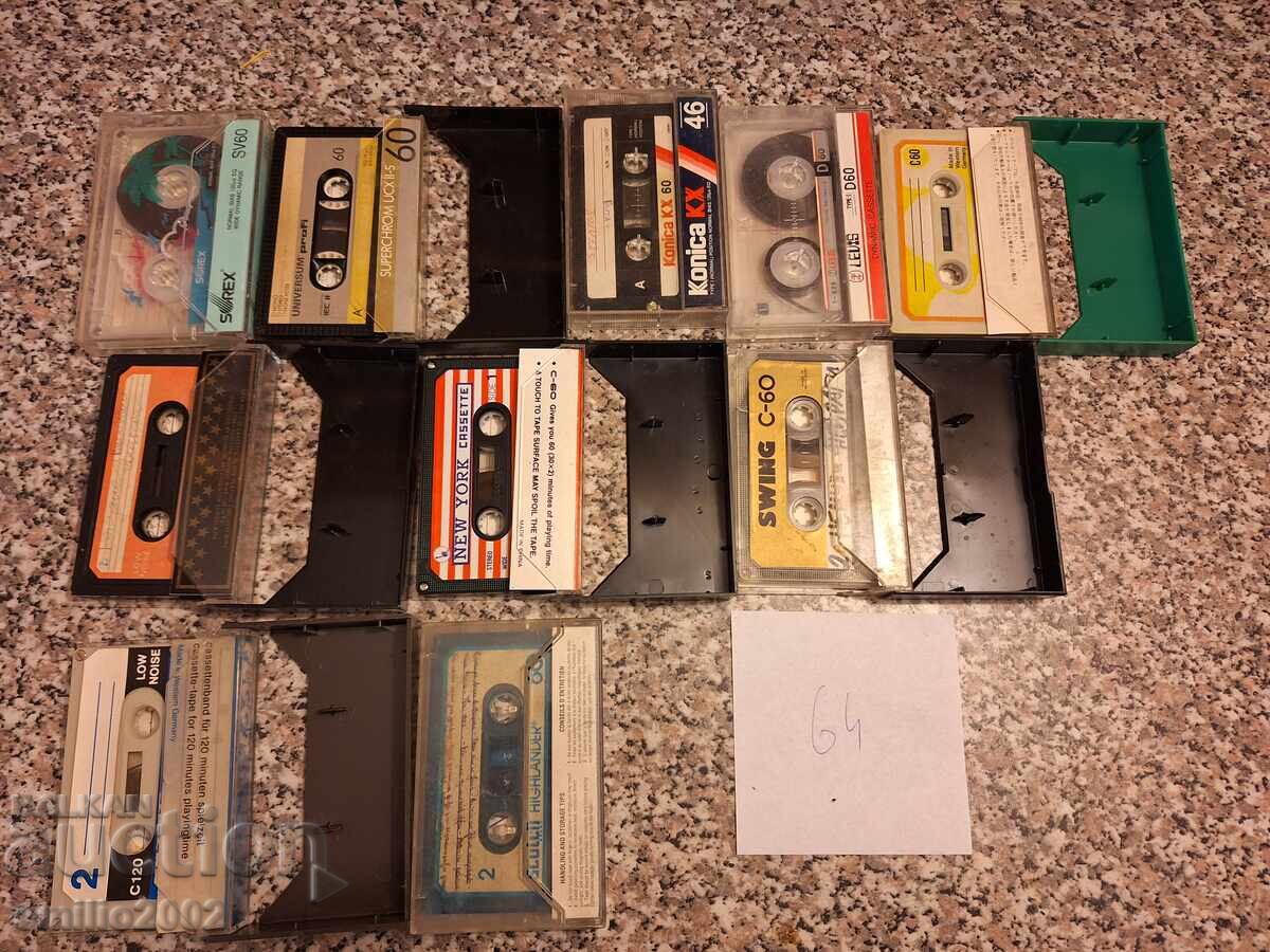 Auction Audio cassettes 10pcs 64 Auction Audio cassettes 10pcs 64