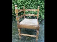 Beautiful corner chair with hand carving