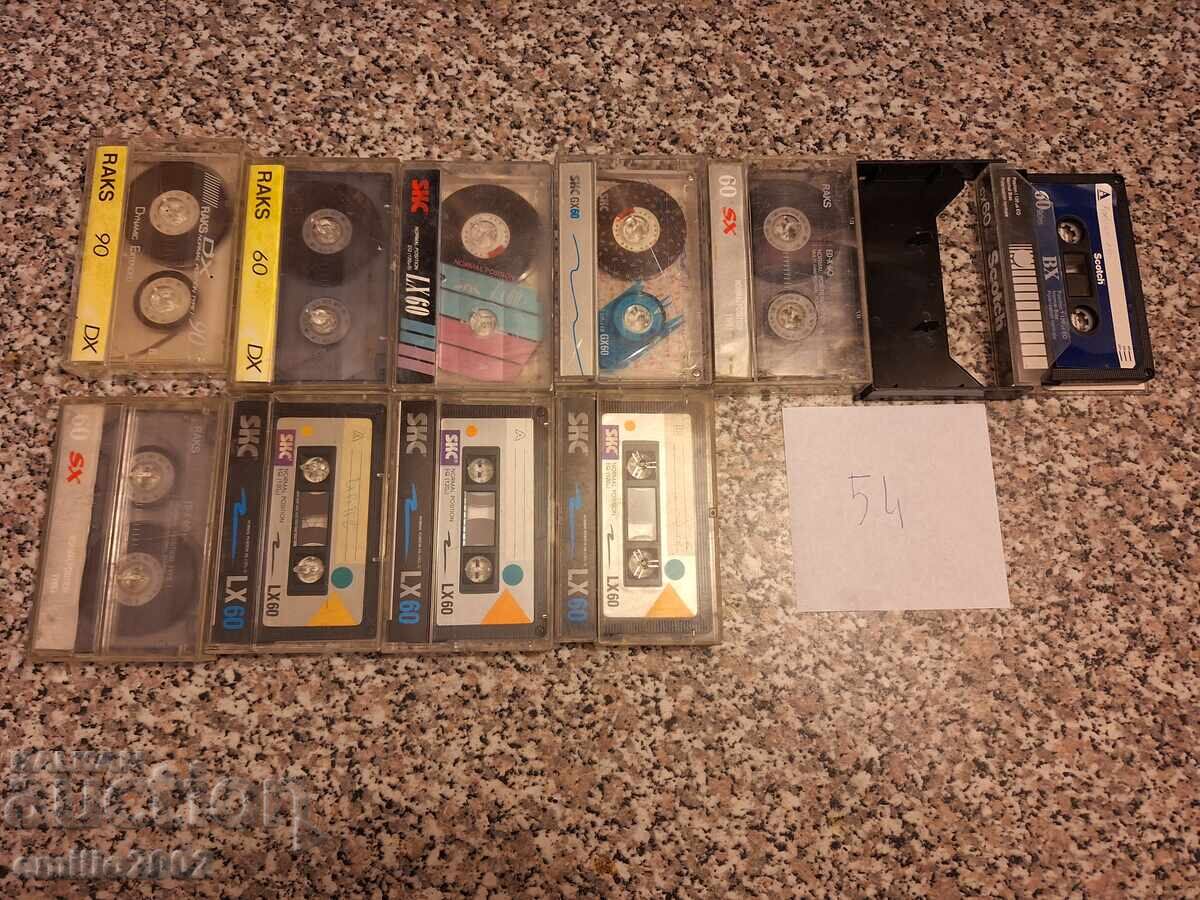 Κασέτες ήχου 10 τμχ 54 με τιμή 9.00 BGN | € 4.60 Κασέτες ήχου 10 τμχ 54 με τιμή 9.00 BGN | € 4.60