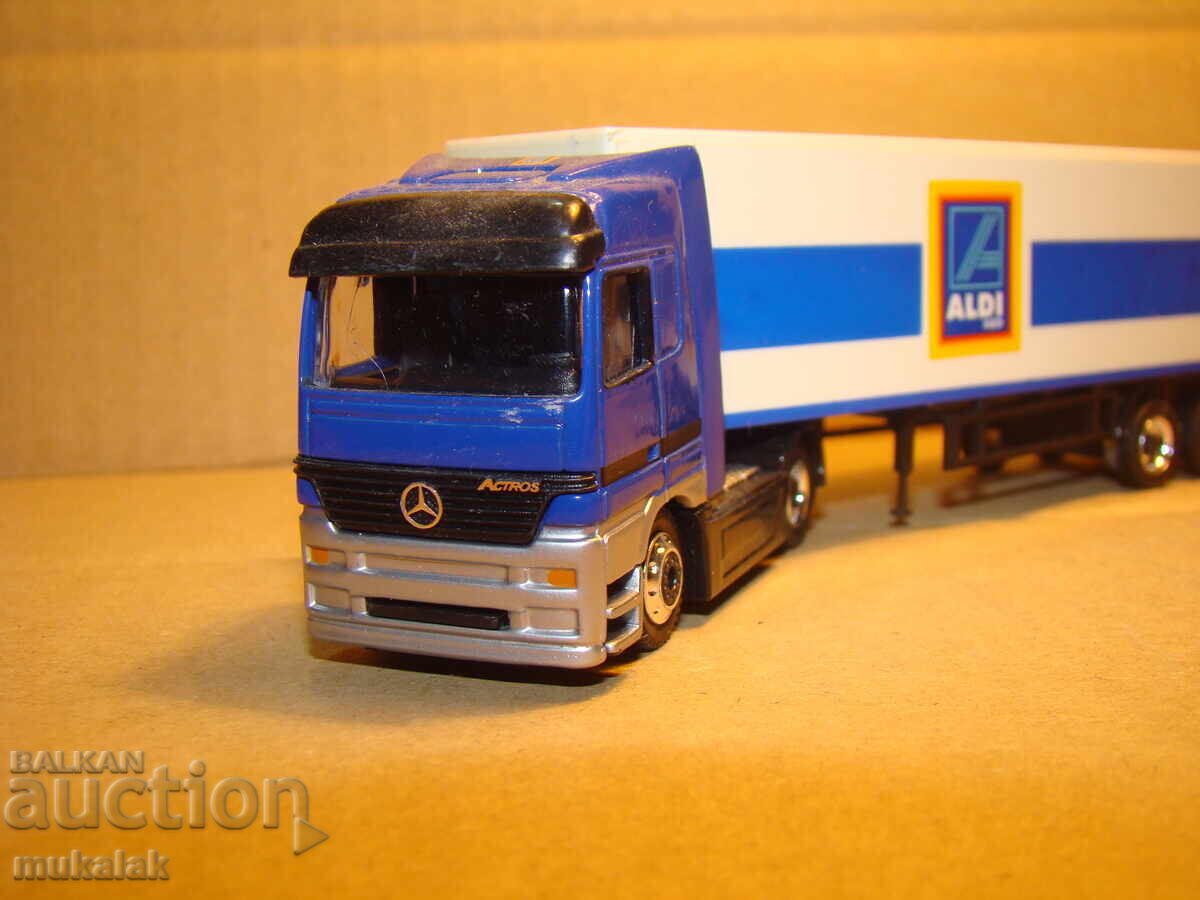 SCHUCO H0 1/87 MERCEDES ACTROS TRUCK TIR MODEL TROLLEY με τιμή 15.00 BGN | € 7.67