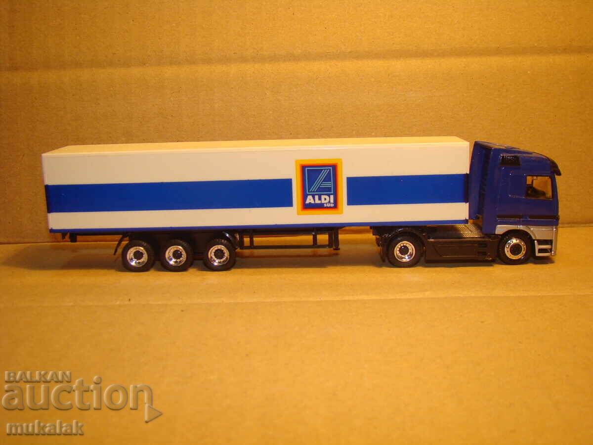 Παράδοση SCHUCO H0 1/87 MERCEDES ACTROS TRUCK TIR MODEL TROLLEY