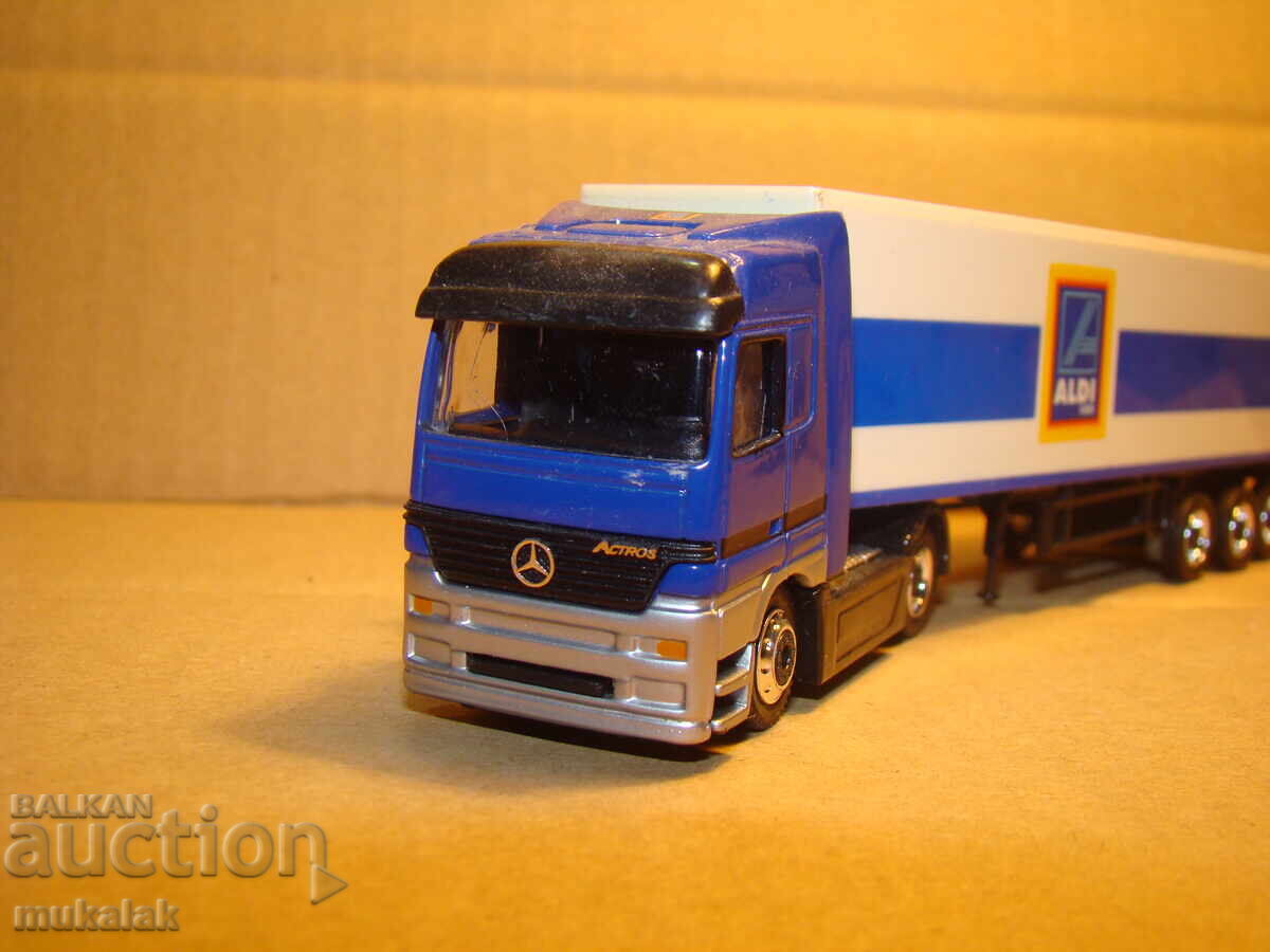 SCHUCO H0 1/87 MERCEDES ACTROS TRUCK TIR MODEL TROLLEY - 6