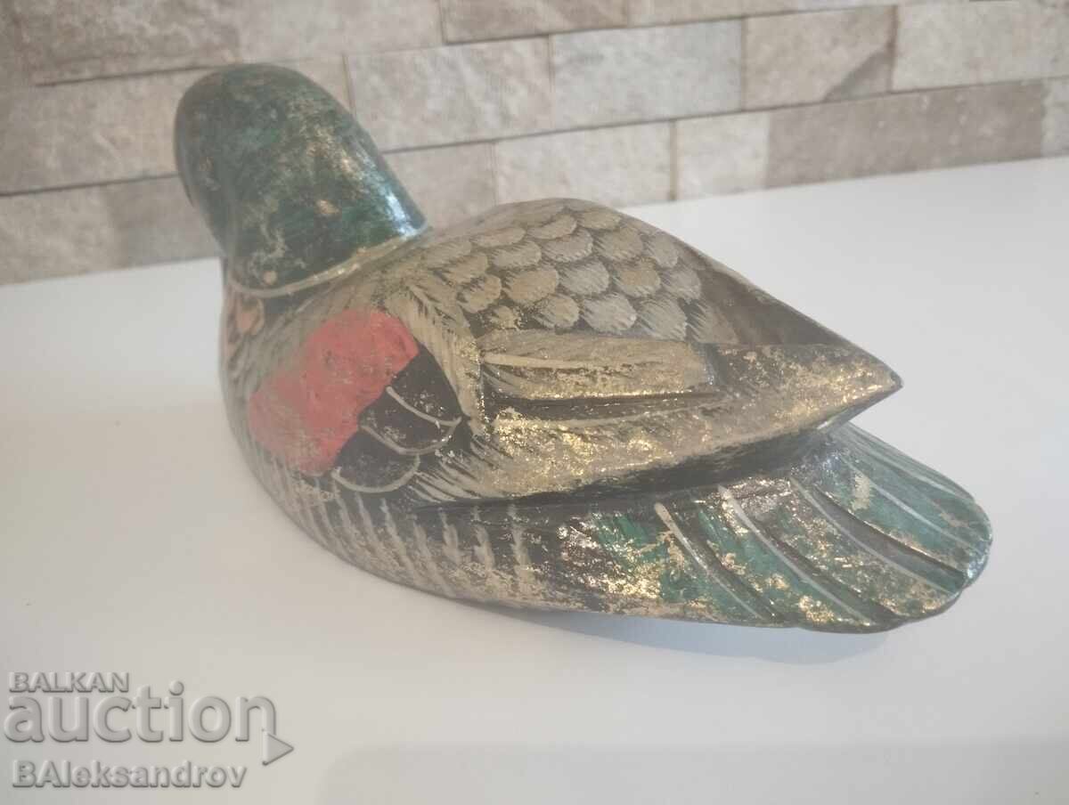 Decoration, hand-painted wooden duck - 5 Decoration, hand-painted wooden duck - 5