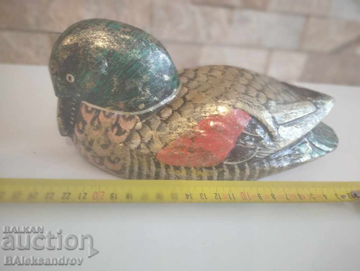 Decoration, hand-painted wooden duck - 6 Decoration, hand-painted wooden duck - 6