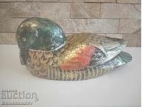 Decoration, hand-painted wooden duck