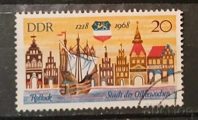 GDR 1968 Ships/Buildings Stamp