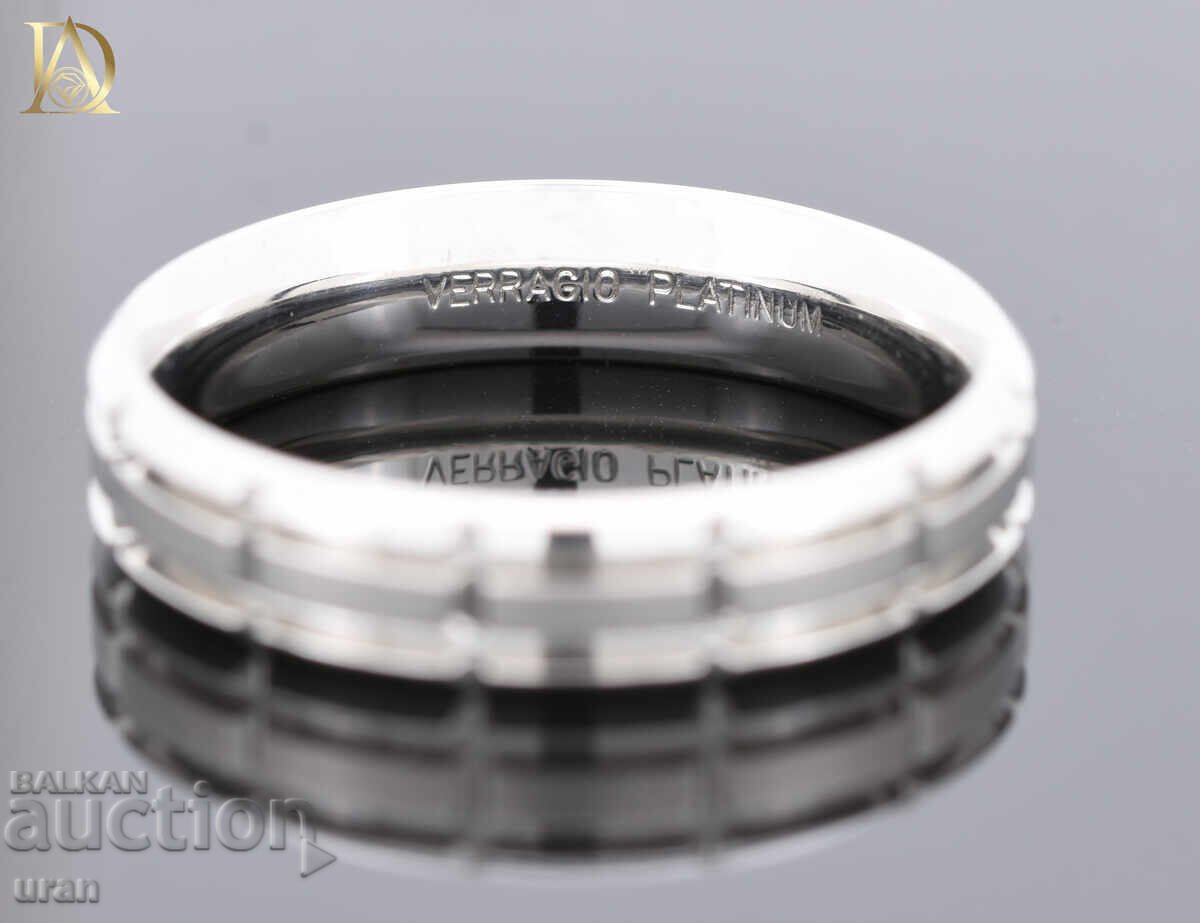 Нов Платинен Пръстен Verragio Platinum с цена 2800.00 лв. | € 1431.62 Нов Платинен Пръстен Verragio Platinum с цена 2800.00 лв. | € 1431.62