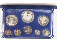 (¯`'•.¸ 1 coin set 1973 BARBADOS UNC ¸.•'´¯)