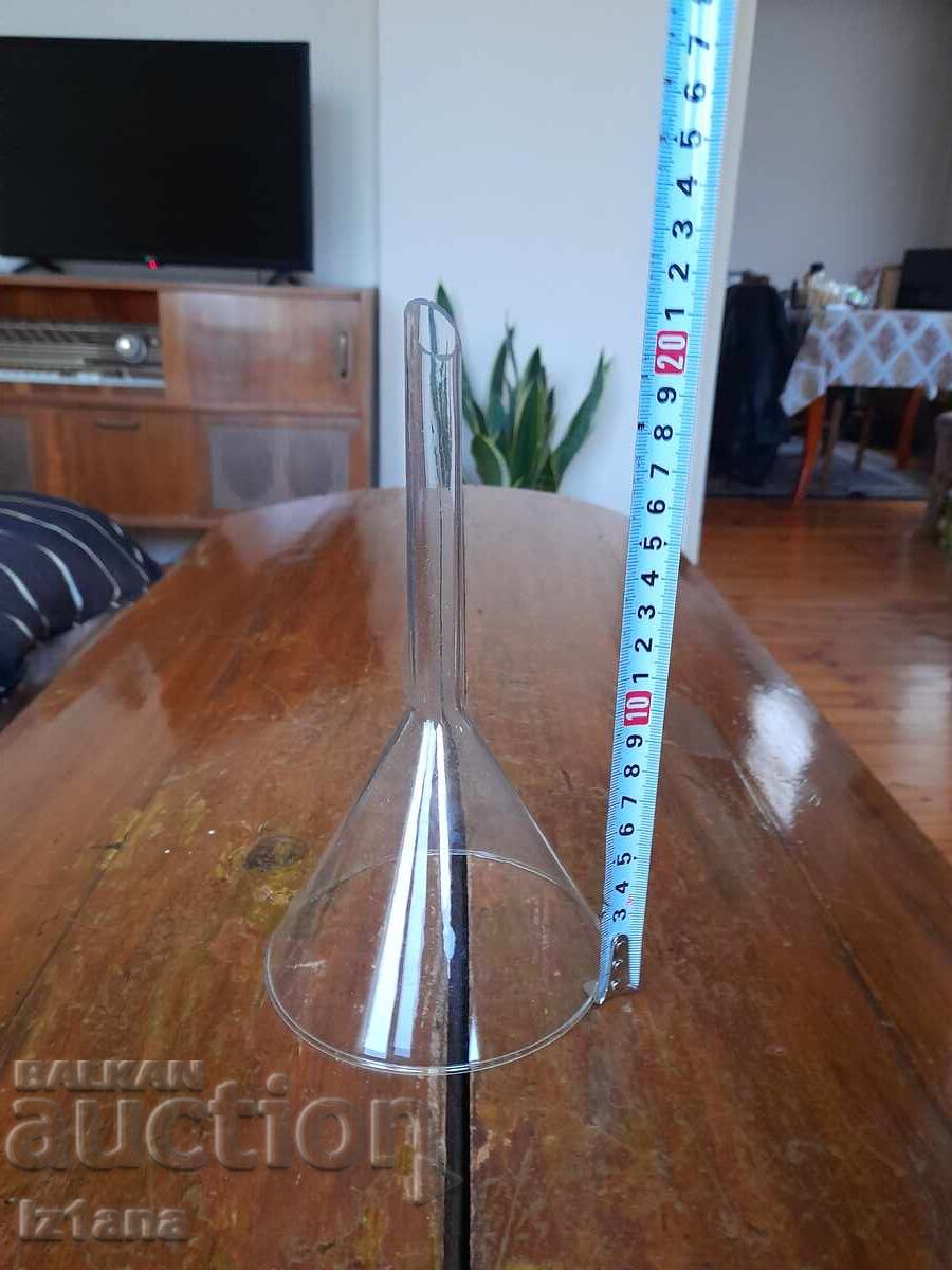 Auction Old glass funnel Auction Old glass funnel