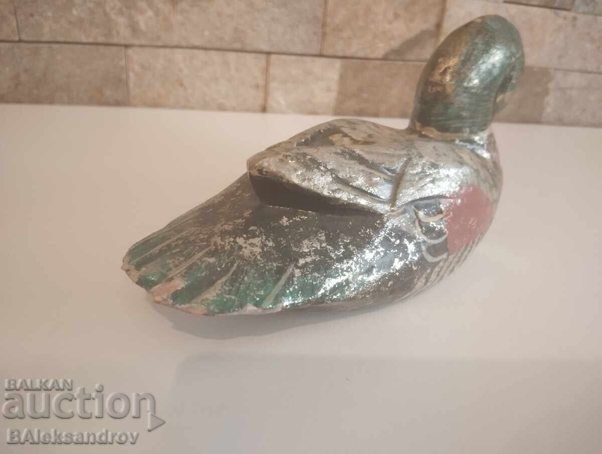 Decoration, hand-painted wooden duck - 5 Decoration, hand-painted wooden duck - 5