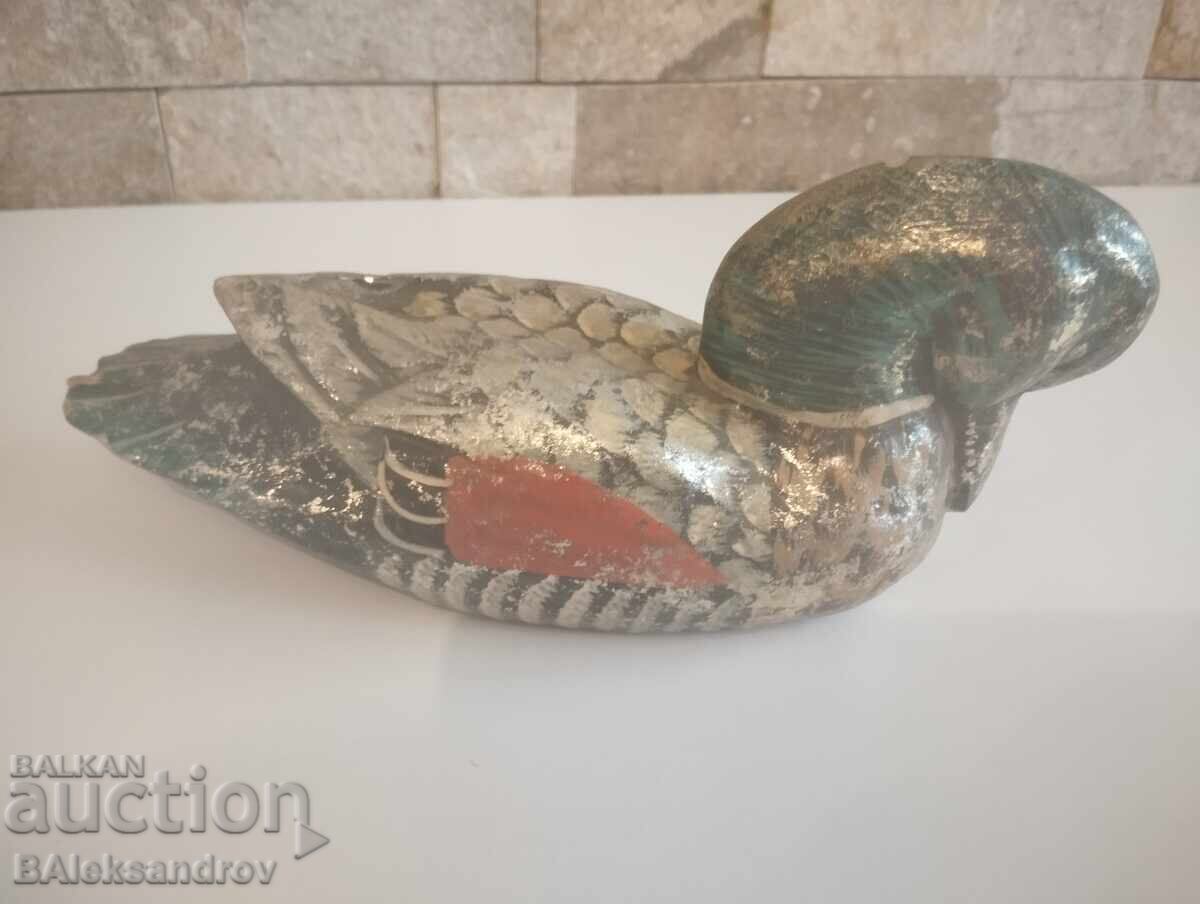 Decoration, hand-painted wooden duck - 6 Decoration, hand-painted wooden duck - 6