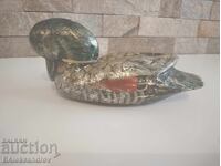 Decoration, hand-painted wooden duck