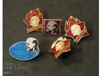 5 pcs. Lenin badge