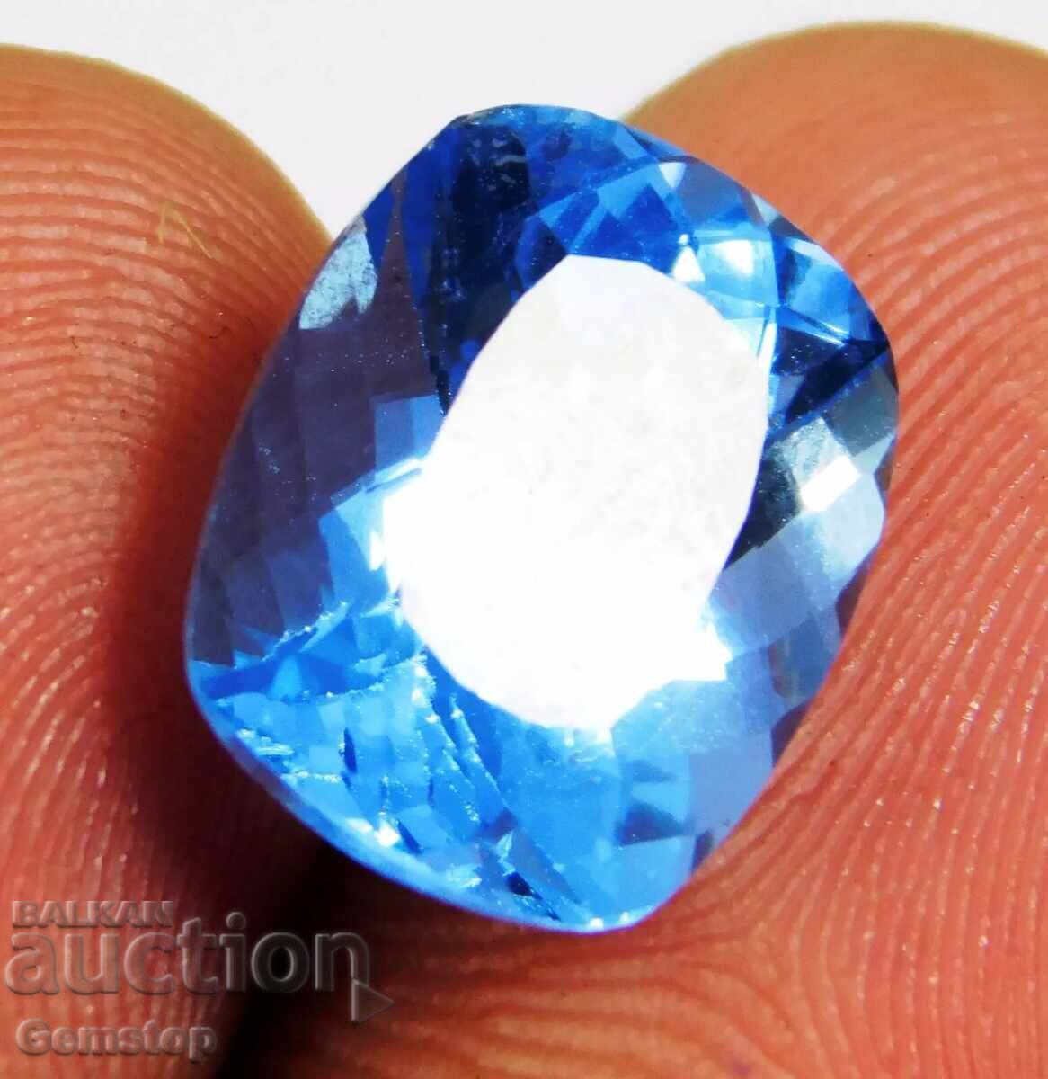 BZC! 7.75 carats of natural aquamarine cert.VGTL from 1st!