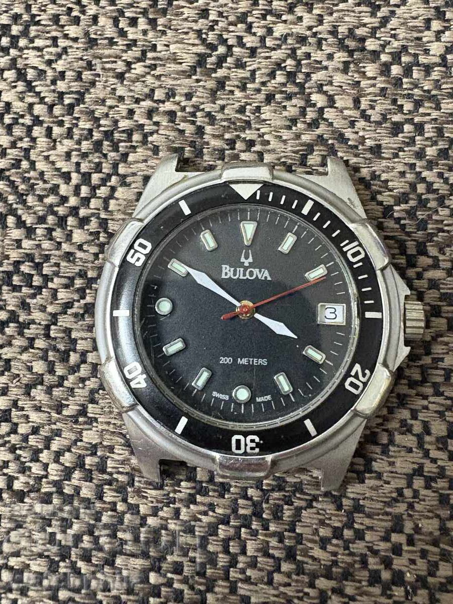 Ceas de bărbați elvețian Bulova Diver, de lucru.Rar