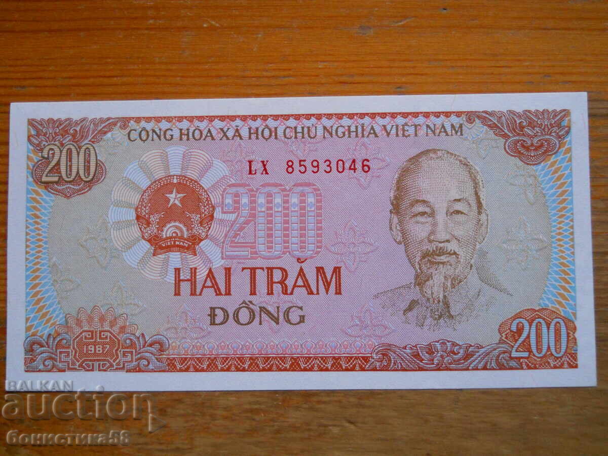 200 dong 1987 - Vietnam (UNC)