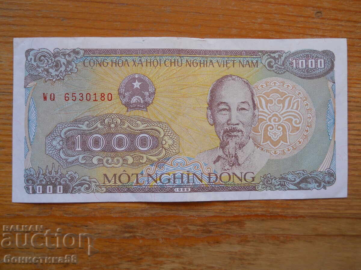 1000 Dong 1988 - Vietnam ( UNC ) 1000 Dong 1988 - Vietnam ( UNC )