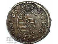 3 Pfennig (Draer) 1654 Jubilee Germany Saxe-Weimar