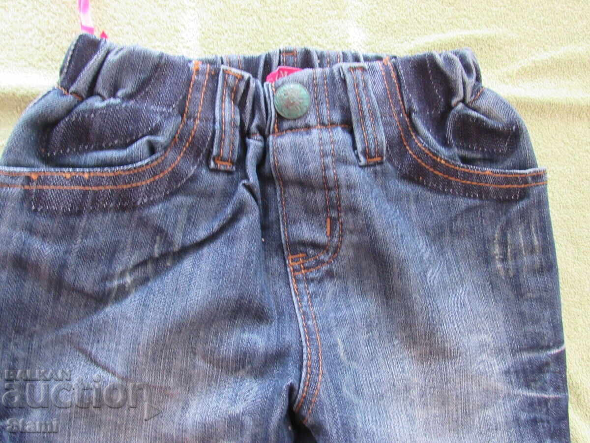 Denim pants with lining for girl, new, size 7-8/year/ with price 11.00 BGN | € 5.62 Denim pants with lining for girl, new, size 7-8/year/ with price 11.00 BGN | € 5.62
