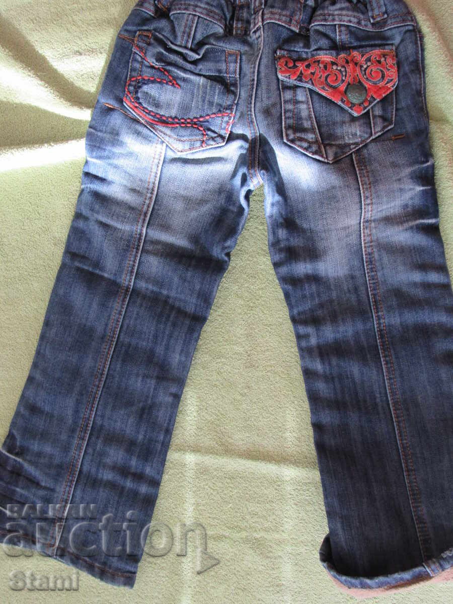 Denim pants with lining for girl, new, size 7-8/year/ - 5 Denim pants with lining for girl, new, size 7-8/year/ - 5