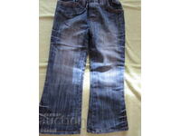 Denim pants with lining for girl, new, size 7-8/year/