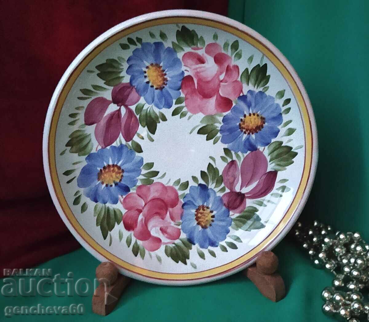 Κεραμικό πολύχρωμο πιάτο για διακόσμηση - 7 Κεραμικό πολύχρωμο πιάτο για διακόσμηση - 7