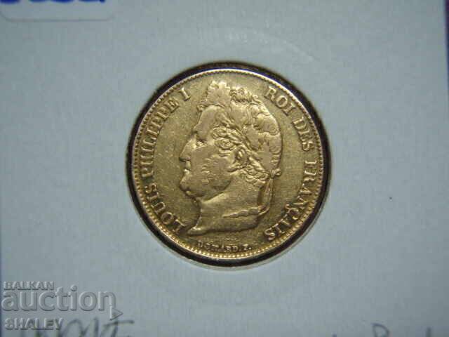 20 Francs 1842 А France (20 франка Франция) - XF/AU (злато) - 5