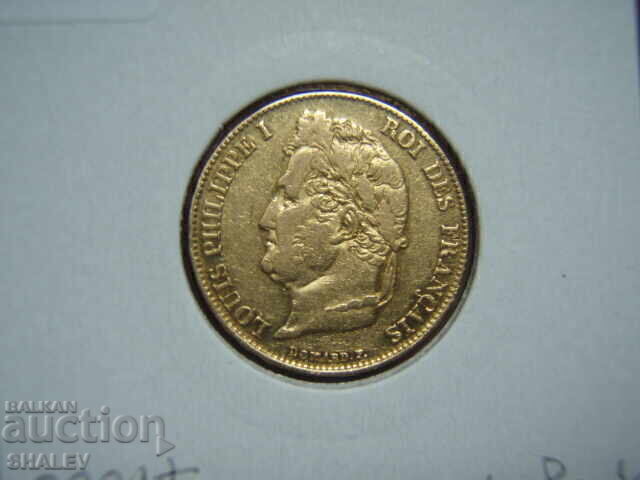 20 Francs 1842 А France (20 франка Франция) - XF/AU (злато) - 6