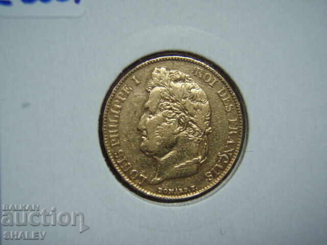 20 Francs 1842 W France (20 Francs France) - XF/AU (gold) - 5 20 Francs 1842 W France (20 Francs France) - XF/AU (gold) - 5