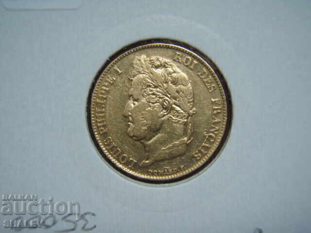 20 Francs 1843 W France (20 Francs France) - XF/AU (gold) - 5 20 Francs 1843 W France (20 Francs France) - XF/AU (gold) - 5