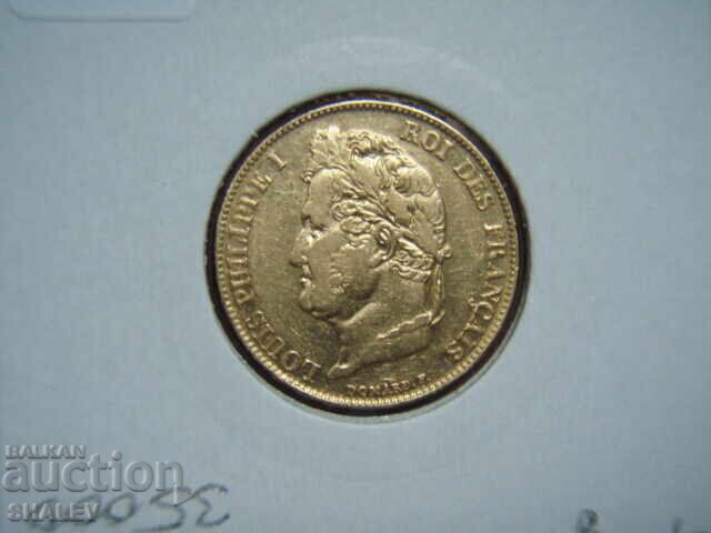 20 Francs 1843 W France (20 Francs France) - XF/AU (gold) - 6 20 Francs 1843 W France (20 Francs France) - XF/AU (gold) - 6