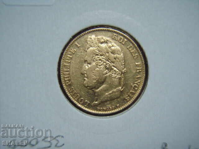 20 Francs 1843 W France (20 Francs France) - XF/AU (gold) - 6 20 Francs 1843 W France (20 Francs France) - XF/AU (gold) - 6
