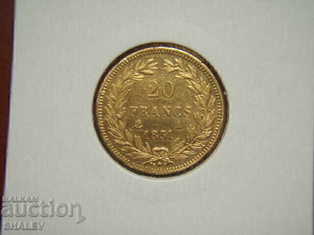 Licitație 20 Franci 1831 A Franța (20 Franci Franța) - AU (aur)