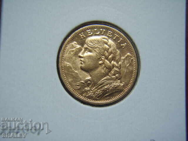 20 Francs 1905 Switzerland (20 франка Швейцария)- AU (злато) - 6
