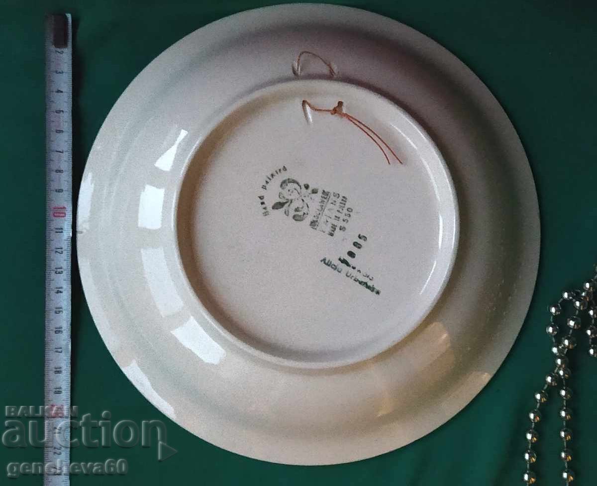 Collectible wall plate faience - markings - 6