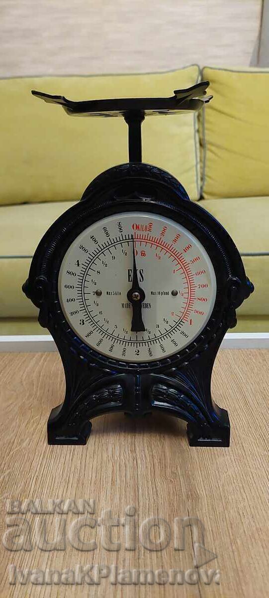 Auction Metal scale excellent for collectors Sweden Auction Metal scale excellent for collectors Sweden