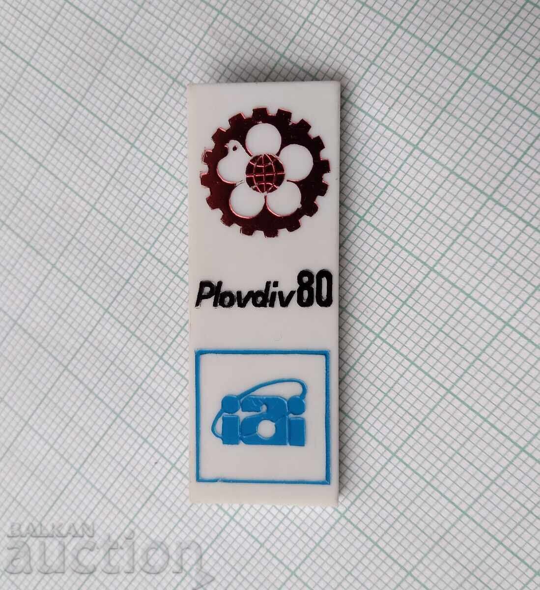 17233 Badge - Plovdiv Fair 80 with price 3.00 BGN | € 1.53 17233 Badge - Plovdiv Fair 80 with price 3.00 BGN | € 1.53