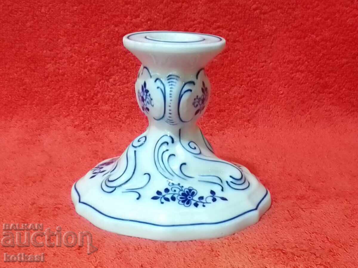 Old porcelain candlestick marked HUTSCHENREUTHER Germany with price 25.50 BGN | € 13.04
