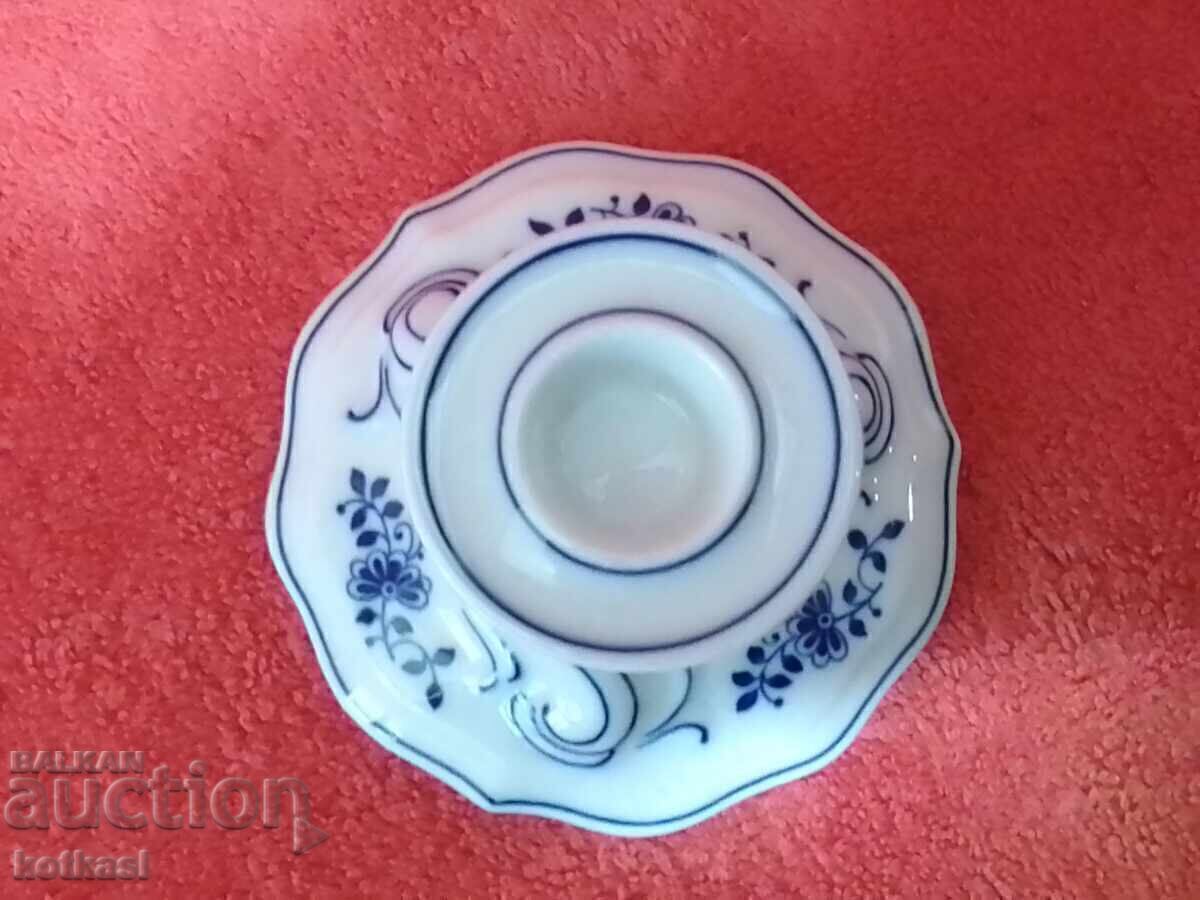 Old porcelain candlestick marked HUTSCHENREUTHER Germany - 5