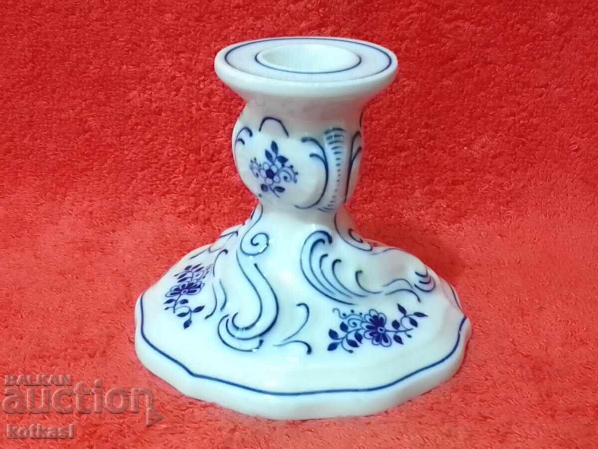 Old porcelain candlestick marked HUTSCHENREUTHER Germany