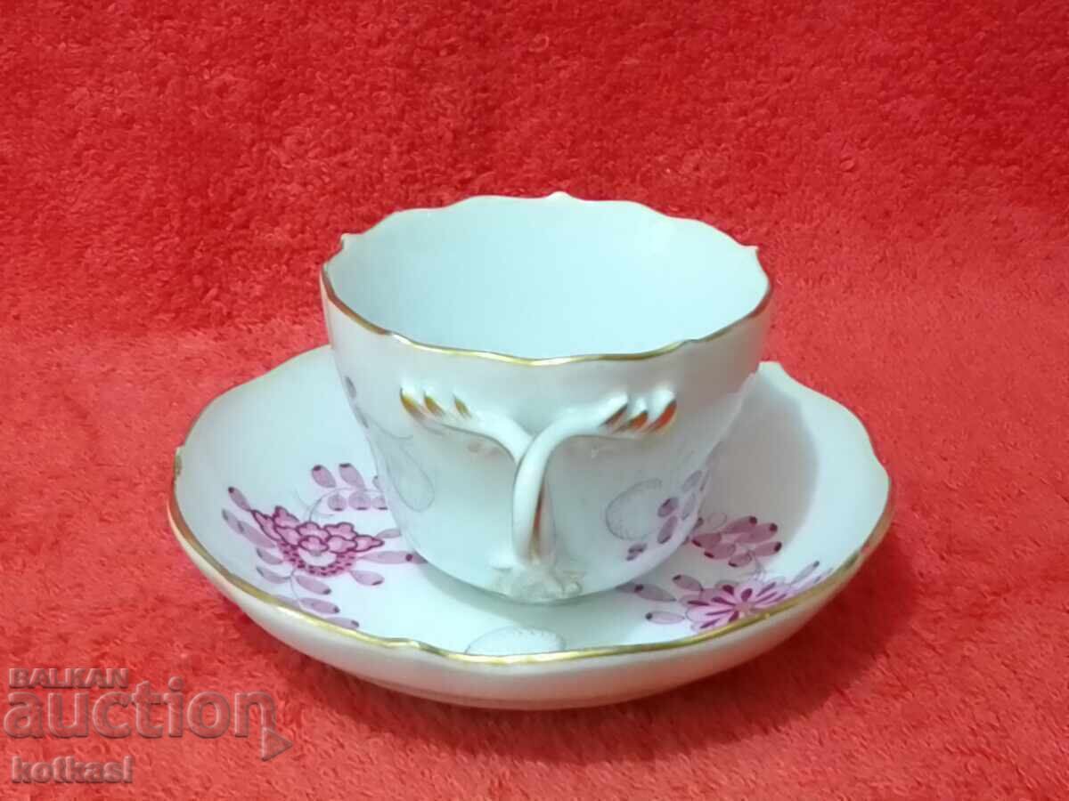 Licitație Set dublu porțelan vechi farfurie de pahare aurite Meissen Meissen Licitație Set dublu porțelan vechi farfurie de pahare aurite Meissen Meissen