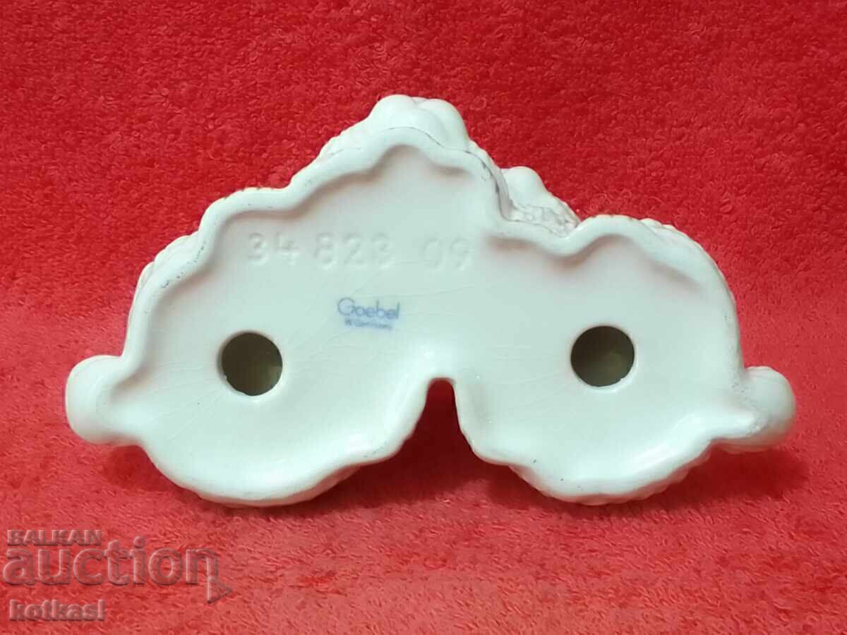 Old porcelain figure Germany Goebel Pair of white Bunnies - 6 Old porcelain figure Germany Goebel Pair of white Bunnies - 6