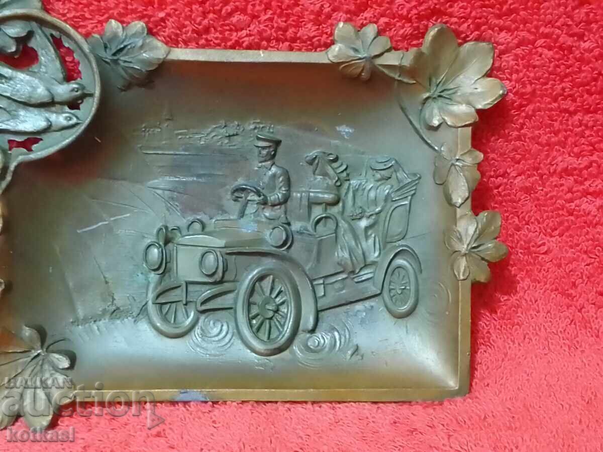 Παλιό μεταλλικό σημάδι Επαγγελματική κάρτα αυτοκινήτου αυτοκινήτου πουλιά με τιμή 35.50 BGN | € 18.15