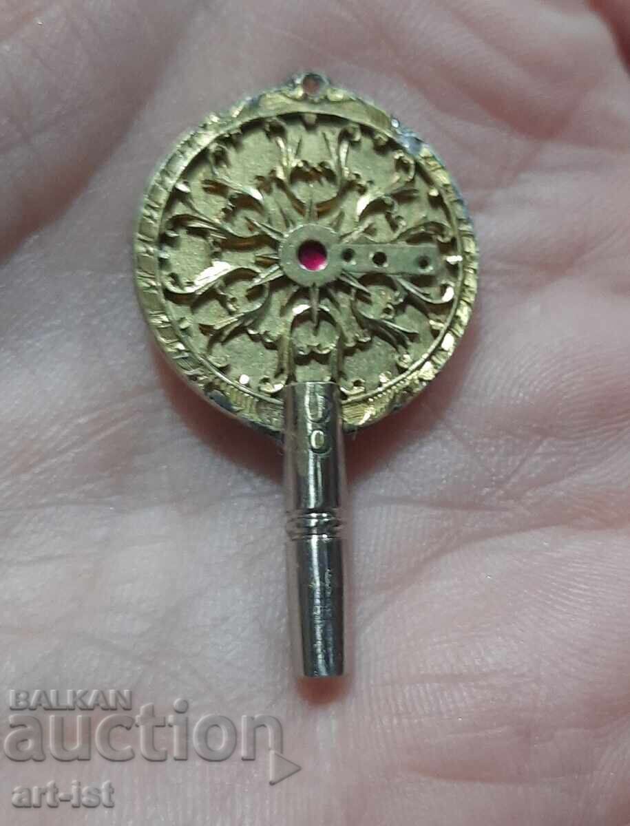 Cheie pentru ceas de buzunar pentru Priory Basc realizată manual - 5 Cheie pentru ceas de buzunar pentru Priory Basc realizată manual - 5