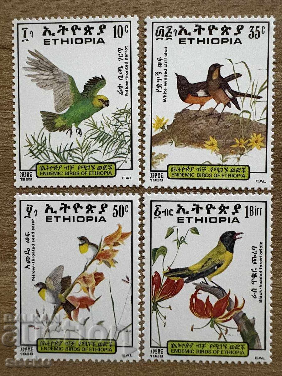 Ethiopia - Birds (1989) MNH