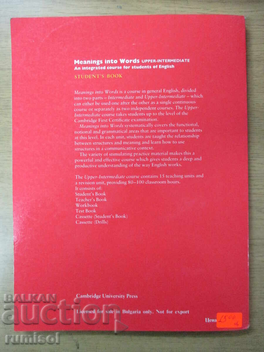 Sensul în cuvinte Upper-intermediar - Student's Book - 6 Sensul în cuvinte Upper-intermediar - Student's Book - 6