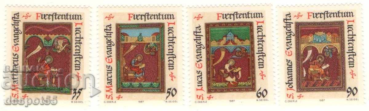 1987. Liechtenstein. Christmas - The Four Evangelists.