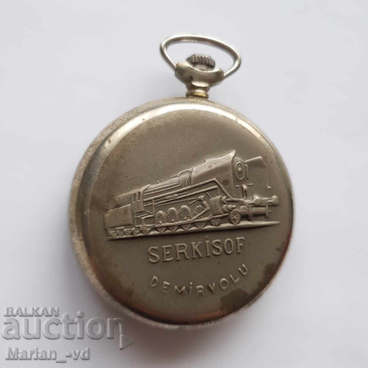 Rare Serkisof Pocket Watch - 7 Rare Serkisof Pocket Watch - 7
